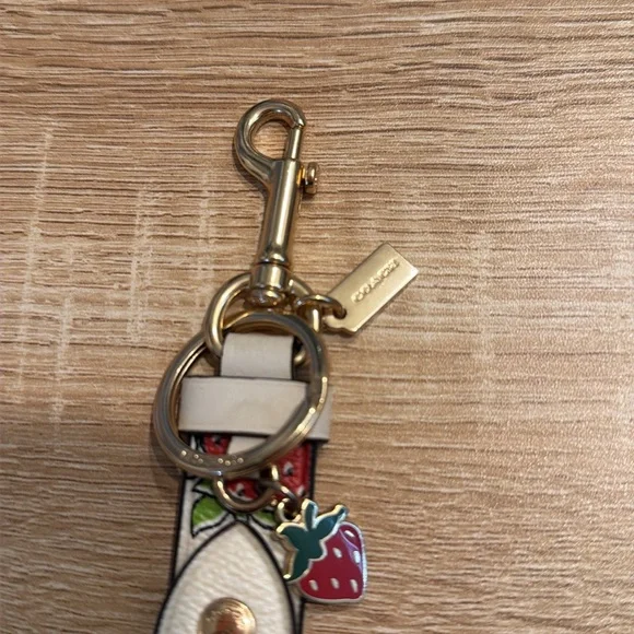 Coach White Wallet with Strawberry Print - Picture 8 of 10